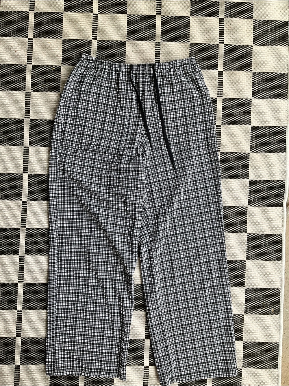 Lululemon Plaid Drawstring Pants Size S *HEMMED*